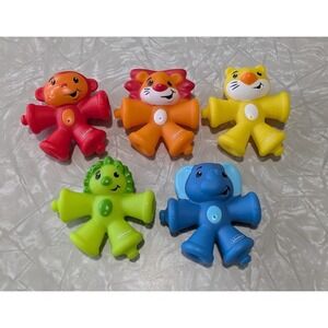 Infantino‎ Snap & Pop Pals – 5 Linkable Animal Figures (6+ Months)